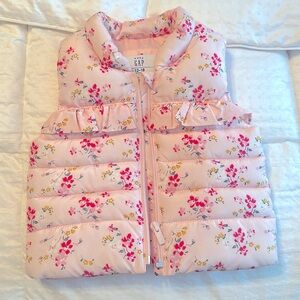 Baby Gap puffer vest - FLORAL